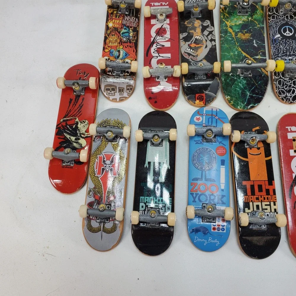 Tech Deck Fingerboard Lot 19pc World Industries Zoo York Birdhouse Multi Color